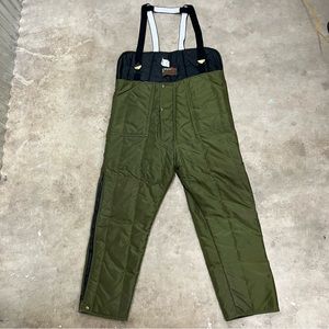VTG  RefrigiWear Olive Green High Bib Overalls Size “Super” Style 395 Insulated